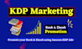 do book promotion and ebook marketing