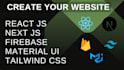 do reactjs, nextjs, firebase and tailwind css websites