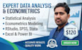 econometrics and statistical data analysis in rstudio,stata,excel,spss,power bi