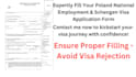 error free poland visa application form assistance guaranteed