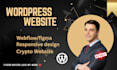 create 3d wordpress, webflow website , business website