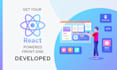develop customized website front end using react