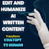 edit and humanize your chat gpt and ai content