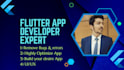 be your flutter frontend developer and bug fix using flutter
