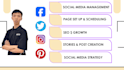 create social media management and content creator
