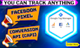 fix or setup facebook pixel conversion API for shopify wordpress
