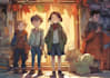 draw cute children comic cartoon in this style