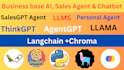 develop business ai agent, sales agent,chatbot using deepseek, chatgpt,salesgpt