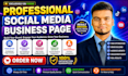 create and setup social media business account and business page