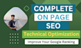 do complete best on page SEO services and technical optimization