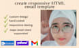 code responsive HTML email template