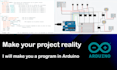 make you a program in arduino