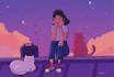 create a custom lofi loop animation for you