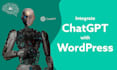integrate chatgpt with your wordpress website
