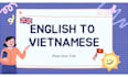 translate english lyrics into vietnamese