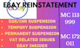 permanent ebay suspension reinstatement through insider