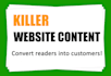 write website content, SEO website content