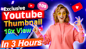 create a thumbnail click baiting seeking attention  hire me