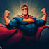 drawing custom superhero character in action