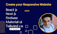 be your next js, react js front end web developer