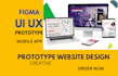 create quick website layout mockup site figma UI UX and prototype