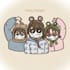 draw a super cute group portrait