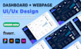 design dashboard, web app, mobile app, and admin panel UI