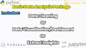 do data analysis using python, power bi, tableau, and excel
