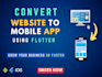 convert website to mobile app in flutter
