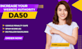 increase da,moz da,da authority,da authority da 50