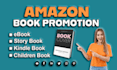 provide amazon book promotion and ebook marketing service