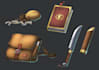 draw a book, game props, dnd item, card and icon etc