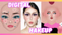 create digital makeup for insta, tiktok on photo or template