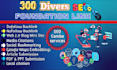 create foundation link 300 diverse backlinks