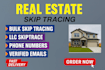 do real estate skip tracing, bulk skip tracing and lead generations