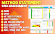 make risk assessment method statement, health and safety manuals