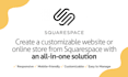 build responsive squarespace website design or online store