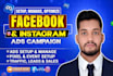 setup facebook ads campaign increase to leads and sales