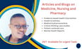 write great nursing, pharmacy, medicine articles and blogs