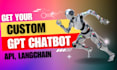 create custom chatgpt chatbot for your website, mobile app