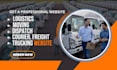 design logistics trucking and dispatch wordpress website