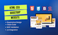 design responsive website with html css bootstrap js