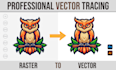 redraw logo, vector tracing, convert image to vector