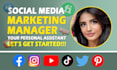 your social media marketing manager