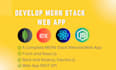 do mern stack web app as mern stack developer mongodb express react node