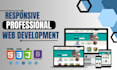 create responsive, professional website design using html, CSS and bootstrap