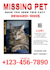 do to help lost pets and support animal adoption flyer