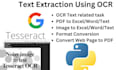 do tesseract ocr parsing for hand written documents