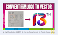 convert your sketch logo to vector