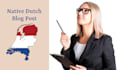 write dutch SEO articles content for blogs
